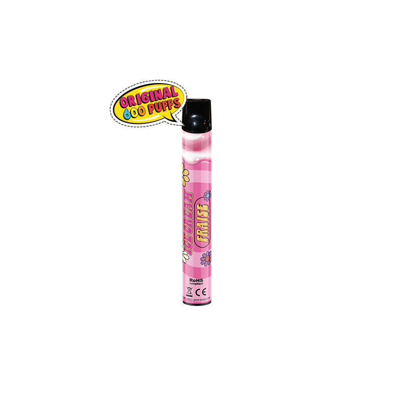 ICE CREAM FRAISE POD JETABLE 500MAH 2ML W PUFF LIQUIDEO abc du cbd 600 bouffées. 2ml sels nicotine disponible en 0, 0.9 et 1.7%. ICE CREAM FRAISE POD JETABLE 500MAH 2ML W PUFF LIQUIDEO abc du cbd 600 bouffées. 2ml sels nicotine disponible en 0, 0.9 et 1.7%.
