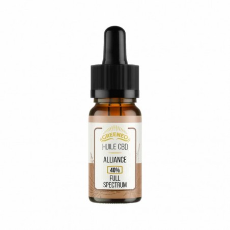 Huile CBD pas cher : Huile CBD 10% ALLIANCE Full Spectrum 10ml - GREENEO