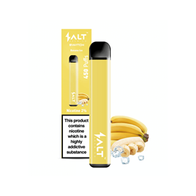 CBD-E-Zigarette: SALT SWITCH – Einweg-Vape-Pen (Iced Banana)