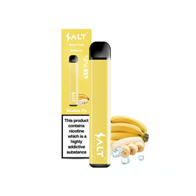 Sigaretta elettronica CBD: SALT SWITCH - Penna Vape usa e getta (Iced Banana)