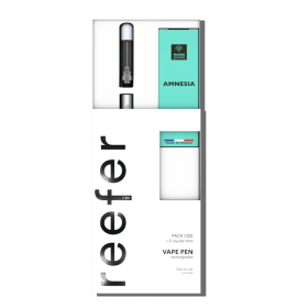 Cigarrillo electrónico CBD: VapePen Reefer Pack + e-líquido Amnesia CBD - MARIE JEANNE