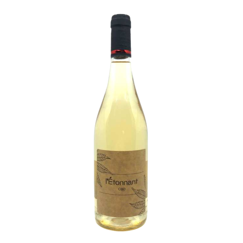 White wine with CBD 75cl - L'Étonnant (6.5 euros shipping costs)