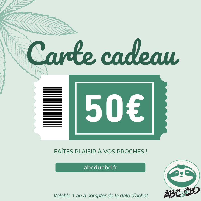 Carte cadeau 50€ - ABC du CBD