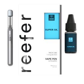 Pack VapePen Reefer + e-liquide CBD Super SK - MARIE JEANNE