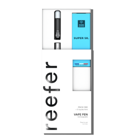 CBD e-cigarette: VapePen Reefer Pack + Super SK CBD e-liquid - MARIE JEANNE