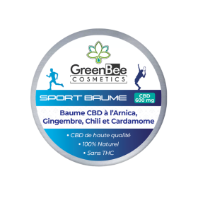 Produit CBD : Baume Sport CBD (600mg) - GREENBEE