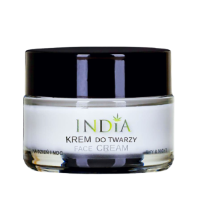 Produit CBD : Crème visage jour et nuit au chanvre (50ml) - INDIA COSMETICS