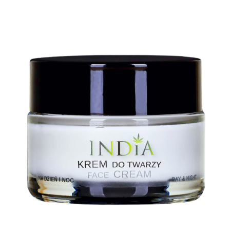 Produit CBD : Crème visage jour et nuit au chanvre (50ml) - INDIA COSMETICS