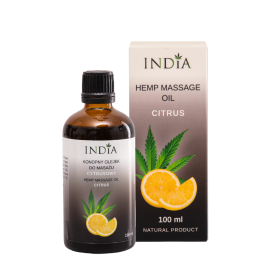 CBD product: CBD & citrus massage oil (100ml) - INDIA COSMETICS