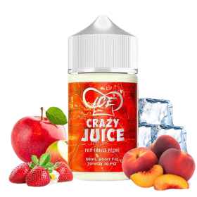E-liquide Fuji Fraise Pêche (50ml) - CRAZY JUICE