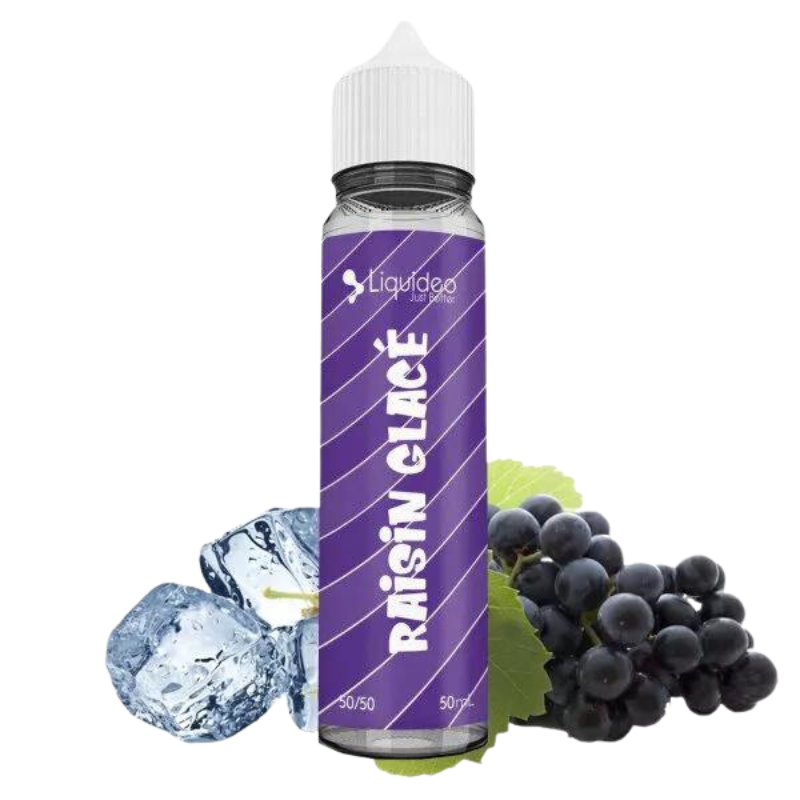 E-líquido CBD: E-líquido Iced Grape (50ml) - LIQUIDEO