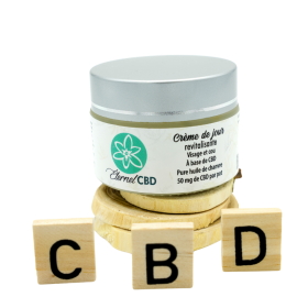 Produit CBD : Crème de jour revitalisante au CBD 50 mg (30 ml) | Éternel CBD