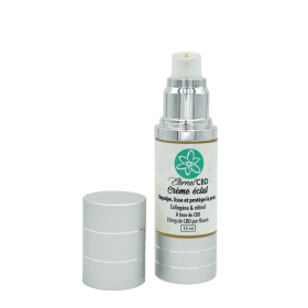 Prodotto CBD: crema radiosa al collagene, retinolo e CBD - ÉTERNEL CBD