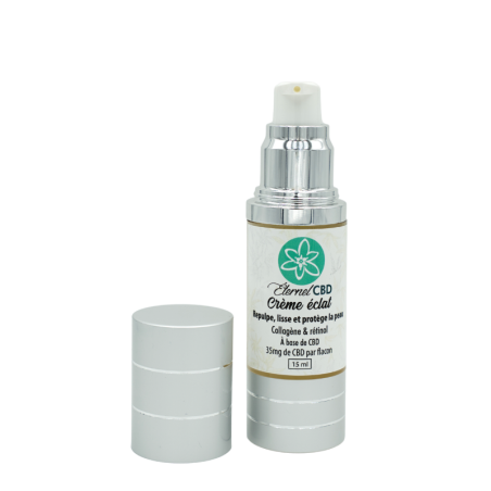 Prodotto CBD: crema radiosa al collagene, retinolo e CBD - ÉTERNEL CBD