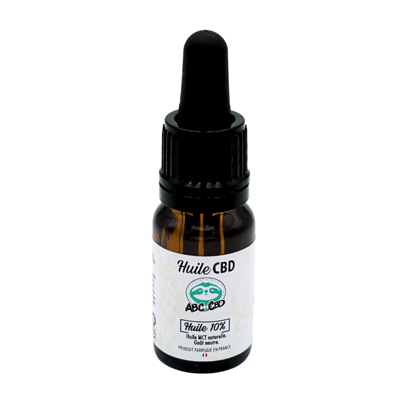 Huile CBD pas cher : Huile CBD 10% MCT BIO - ABC du CBD