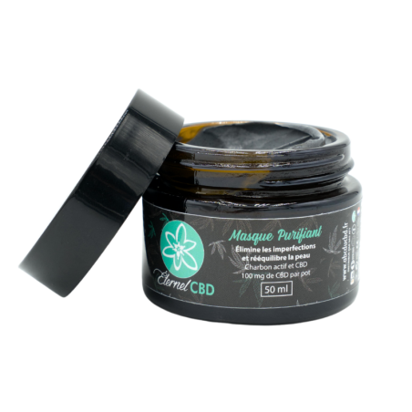 Producto CBD: Mascarilla purificante de carbón activado y CBD - ÉTERNEL CBD