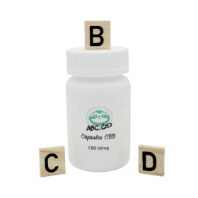 Aceite de CBD barato: cápsulas de CBD (50 mg) - ABC du CBD