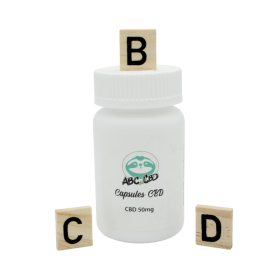 Huile CBD pas cher : Capsules CBD (50mg) - ABC du CBD