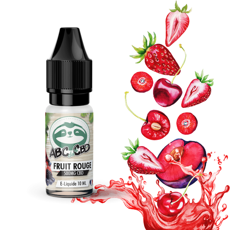 E-líquido de CBD: E-líquido de CBD de frutos rojos - ABC du CBD