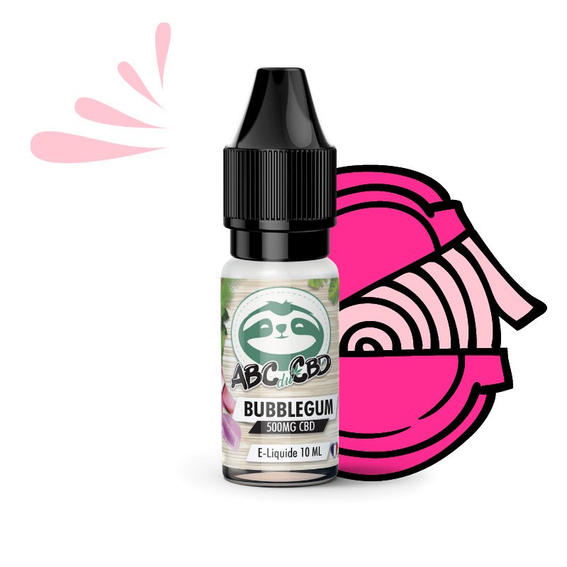 CBD E-Liquid: CBD Bubble Gum E-Liquid - ABC du CBD