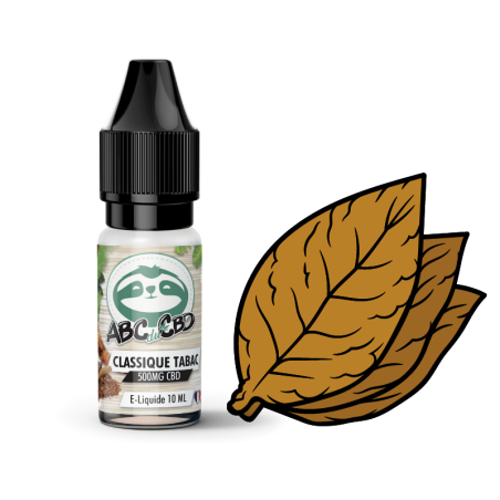 E-liquide CBD : E-liquide CBD Classique Tabac - ABC du CBD