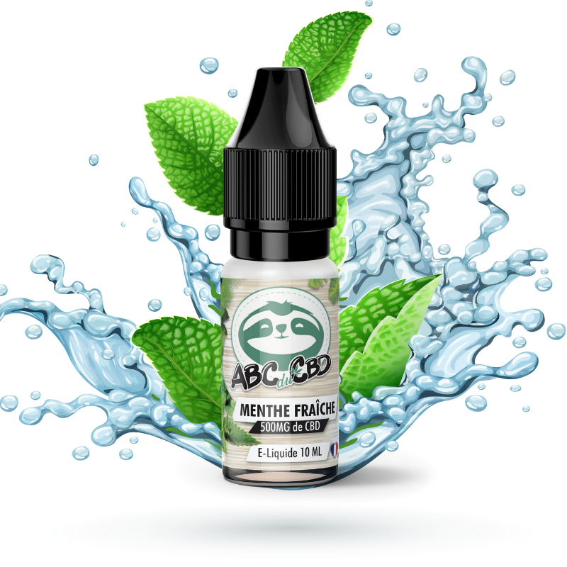 CBD E-liquid: Fresh Mint CBD E-liquid - ABC du CBD