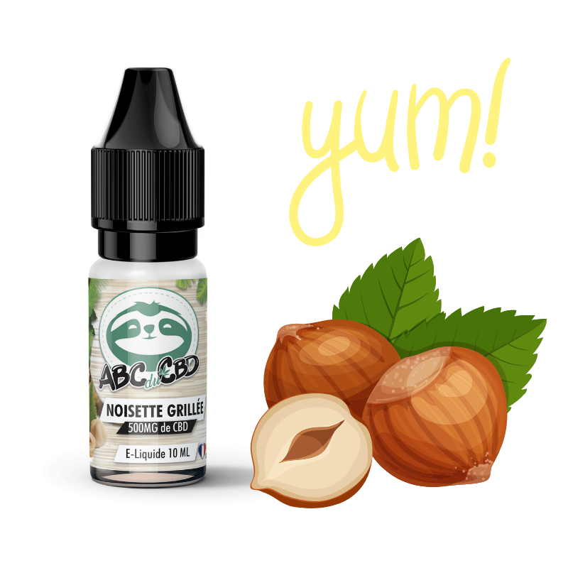 E-liquid CBD: E-liquid CBD alla nocciola tostata - ABC du CBD