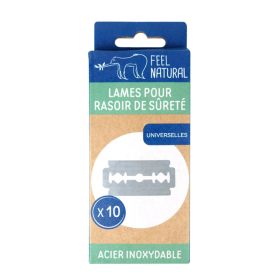 Lames x10 rasoir de sûreté - FEEL NATURAL