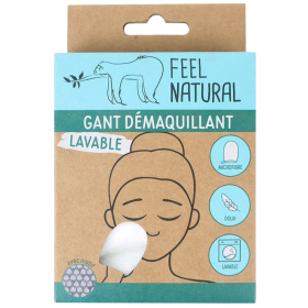 Gant démaquillant lavable - FEEL NATURAL