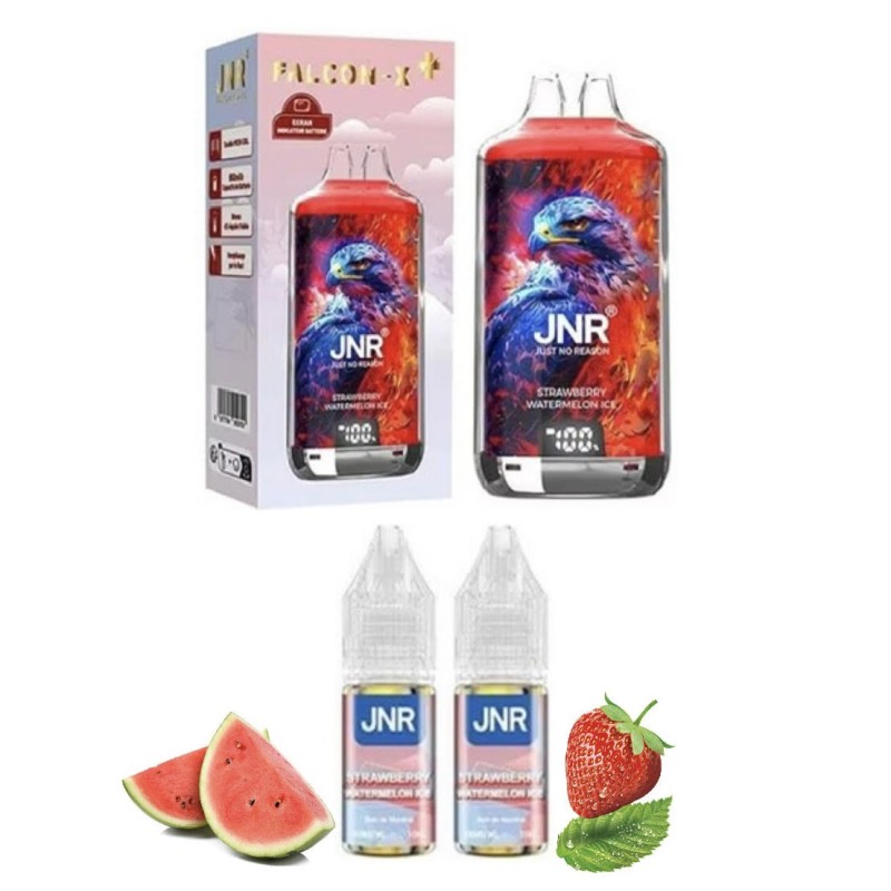 Puff JNR rechargeable fraise pastèque  glacé