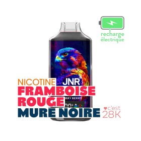 Puff JNR rechargeable mure noire framboise rouge