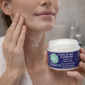 Revitalizing night cream with CBD - ÉTERNEL CBD