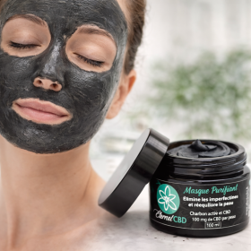 Purifying activated charcoal & CBD mask - ÉTERNEL CBD