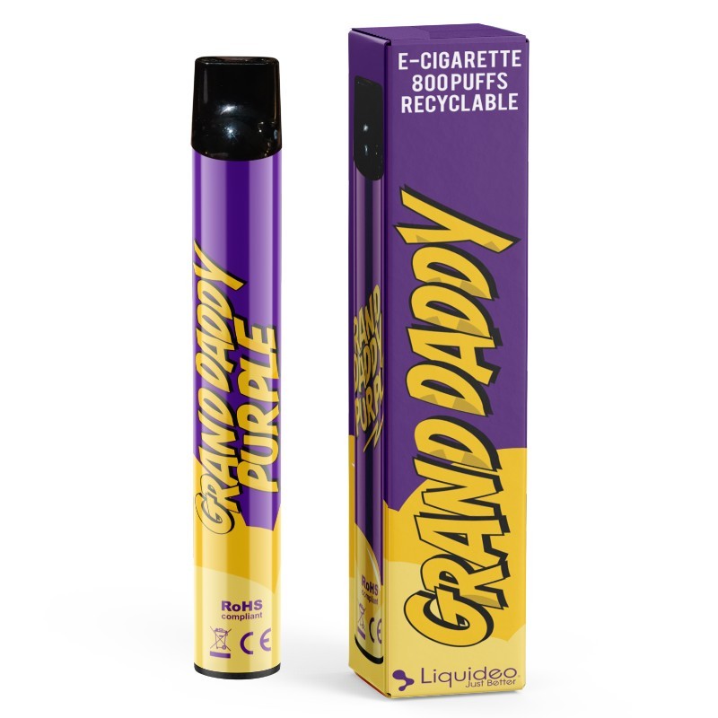 Grand Daddy Purple CBD Wpuff pod jetable - Liquideo Grand Daddy Purple CBD Wpuff pod jetable - Liquideo